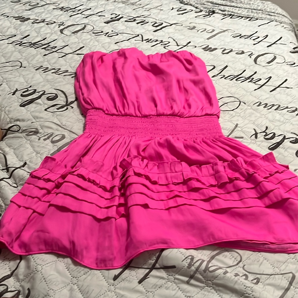 Mini ruffle dress